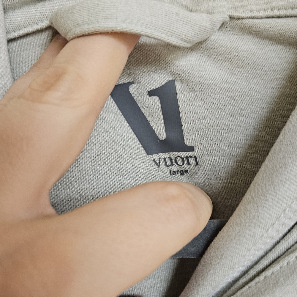 Vuori Halo Performance Pullover Hoodie Light Gray L - Picture 6 of 13